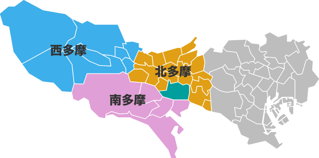 東京都の地図